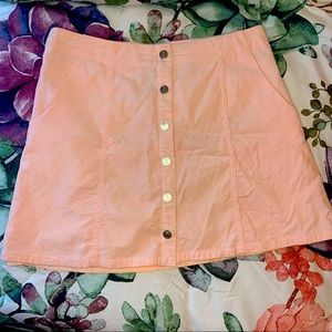 Pink Riverdale Corduroy Mini Skirt
